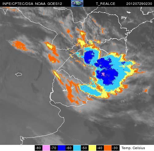 (b) 2130 UTC, (c) 2200 UTC, (d) 2230 UTC, (e) 2300 UTC, (f) 2330 UTC. d e f Figura 4.