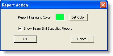Caixa de diálogo Ação de caixa de mesagem Ação de relatório A Ação de relatório realça em cores as células as coluas CSQ e Mais atigos a fila a exibição em tempo real em forma de tabela Estatísticas