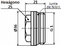 Latão DIS 102/04/LN Tampões para Distribuidores Direitos DIS Temperatura Máx.