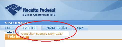 inclusão de COD, tendo em vista que, por conta da possibilidade de ocorrerem potencialmente inúmeros erros em um COD, não é factível apresentá-los na tela de inclusão de