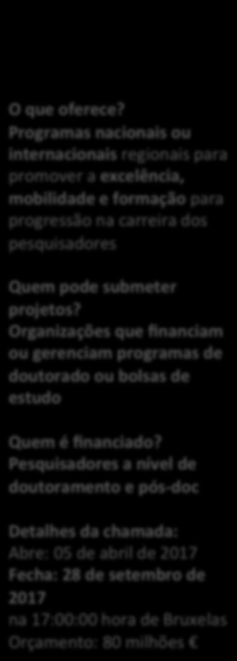 progressão na carreira dos pesquisadores Quem pode submeter projetos?