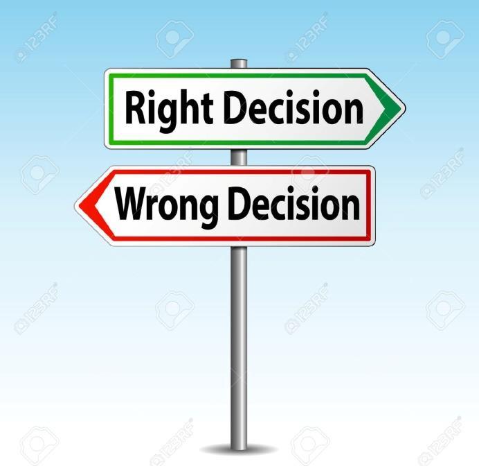 Decisão correta Decisão