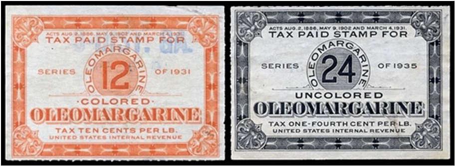 a Lei da Margarina de 1886, que colocou um imposto de dois centavos em cada quilo de