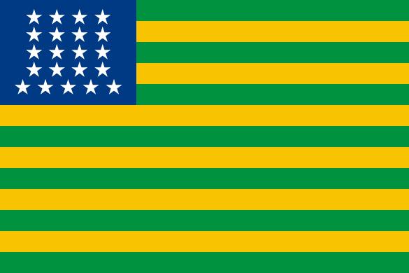 Primeira bandeira da república, foi proposta por Rui Barbosa,