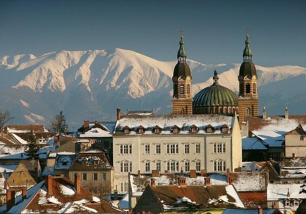 A cidade de Sibiu, está situada na