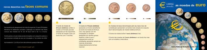 Contrafacção 26 Para solicitar o folheto da moeda metálica, ou qualquer outro material informativo sobre numerário, envie um mail para: cncontrafaccoes@ bportugal.pt.