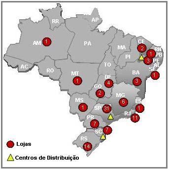 Em março de 2008 foi inaugurada uma nova loja na região Sudeste, em São Paulo, Capital.