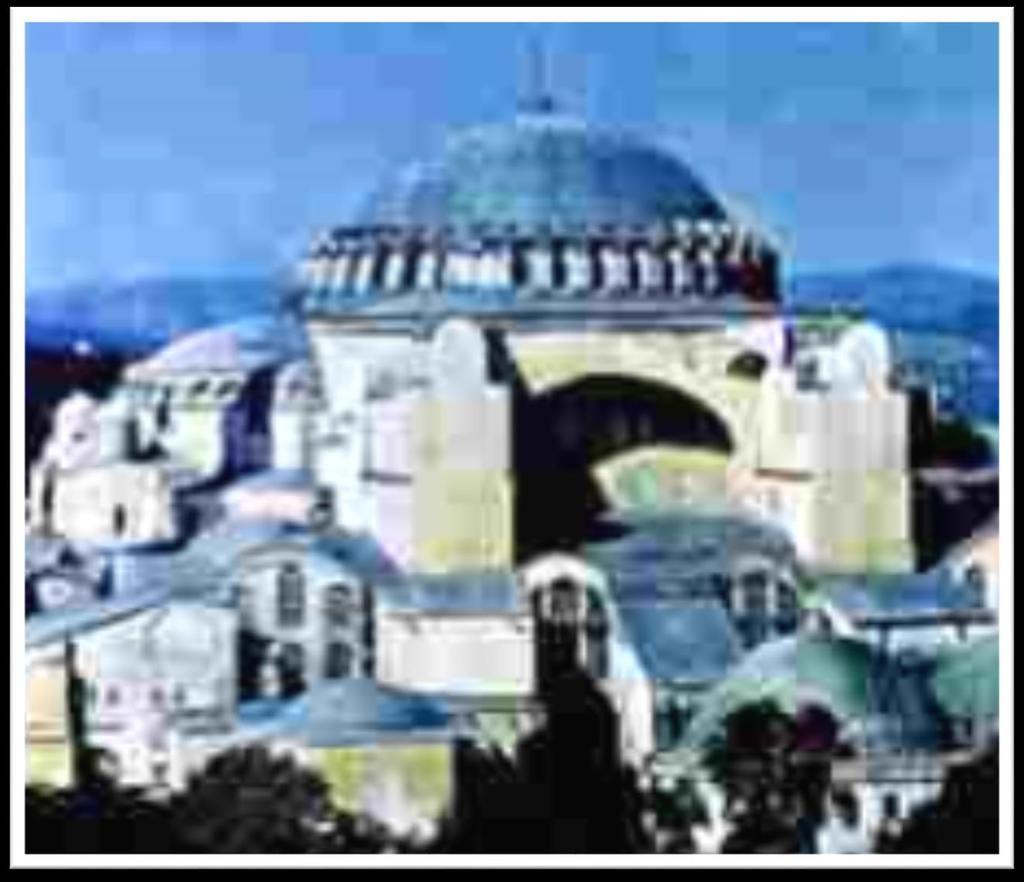 Mais opulenta ostentação dos SANTA SOFIA - ISTAMBUL /TURQUIA MAIS GRANDIOSA monumentos desse período; Basílica de Santa Sofia, tornou-se Museu de Santa Sofia; Igreja mais grandiosa construída época