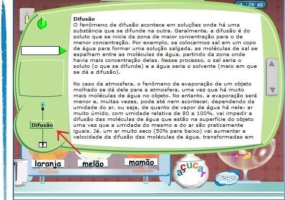 Cada um destes conceitos, ao serem clicados, abrem um recurso que denominamos acquapédia. Na acquapédia o conceito clicado é definido e outros recursos, ligados a ele, podem ser acessados.