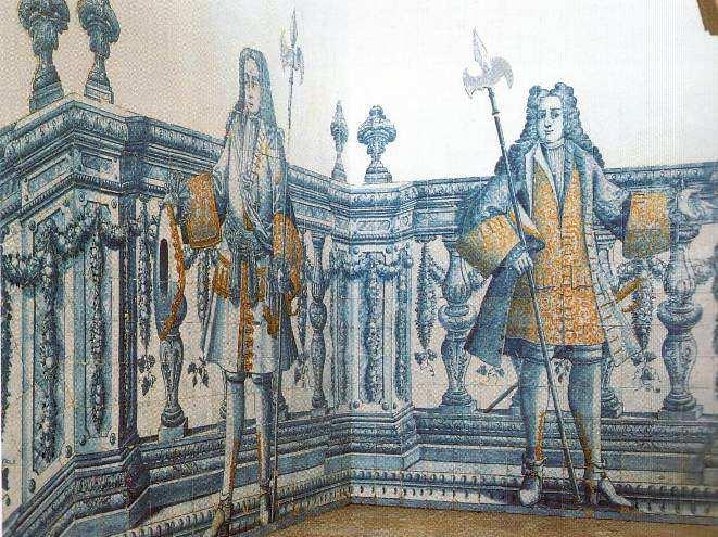 Azulejos na arquitectura I Século XVIII Figuras de Convite