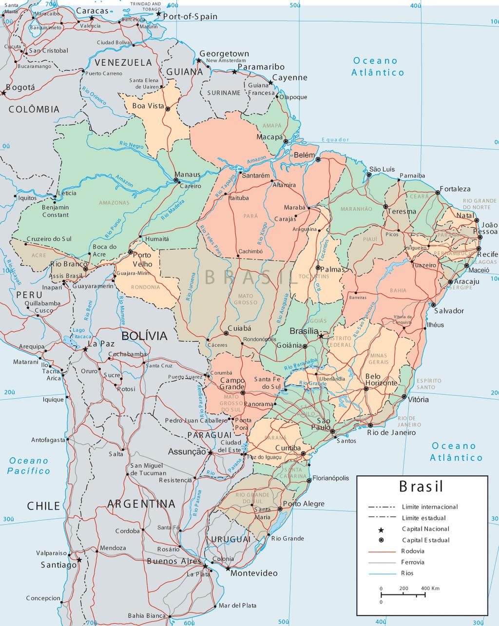 EXEMPLO DE MAPA Mapa do Brasil Fonte: www.