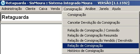 Consignação Externa Se a empresa precisa gerar um relatório das mercadorias que estão com seus vendedores, faça o