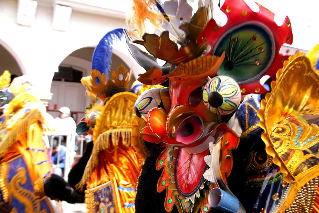 Bolívia: a capital do Carnaval na Bolívia é Oruro, cidade a quase 4 mil metros de altitude.