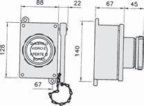 BOTOEIRA DE EMERGÊNCIA (a prova de tempo e jatos d água) Características Técnicas CHAVE FIM DE CURSO (a prova de tempo e jatos d água) Características Técnicas AR 80QV Grau de Proteção IP65 NBR 6146