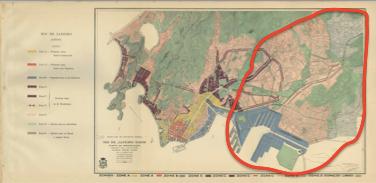 23 Com essa proposta de zoneamento, a zona urbana do Rio seria maior do que a dos decretos anteriores, porém esse crescimento fagocitaria a mancha suburbana, não abrangendo as áreas ainda virgens da