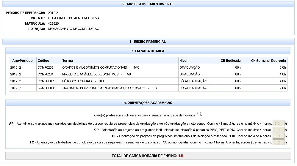 Para cadastrar um novo plano de atividade do