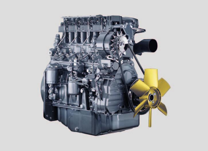 Um motor que atende a todas as exigências Eficiência econômica conta Para atender às demandas da sua faixa incrivelmente ampla de desempenho, a versátil W 35 DC é equipada com um motor potente que