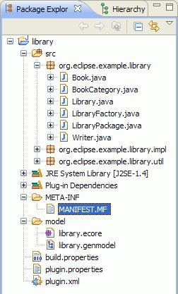 3)Sob o ramos src do projeto Library, visualize o código gerado sob cada pacote 3)Gerar um editor para o modelo O Editor permite a edição de instâncias para