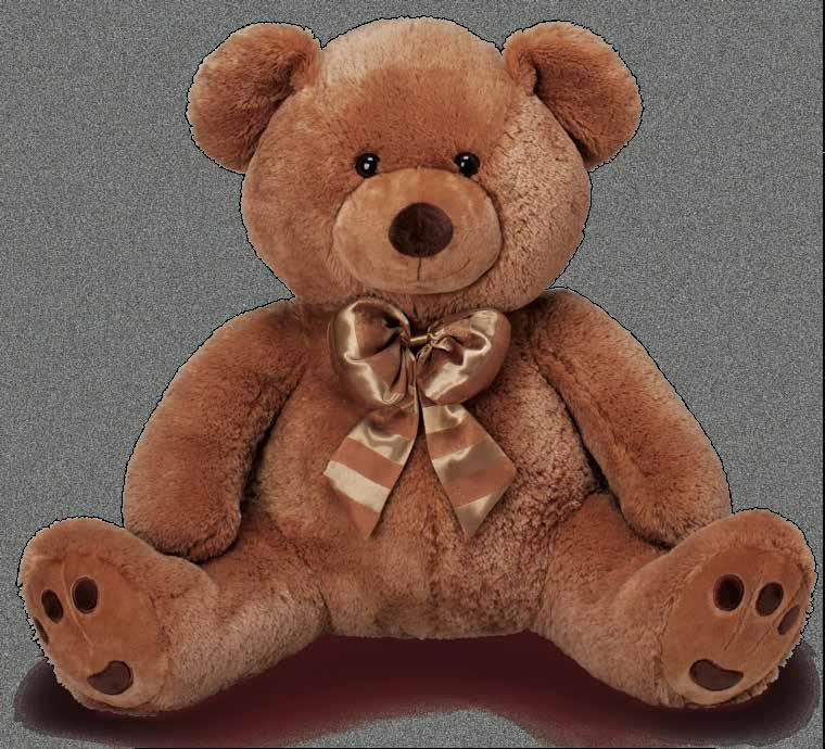 40(AxlxP)cm 0927 Urso Charles Chic XG Caramelo 