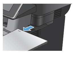 3) Remova o papel grampeado do slot.