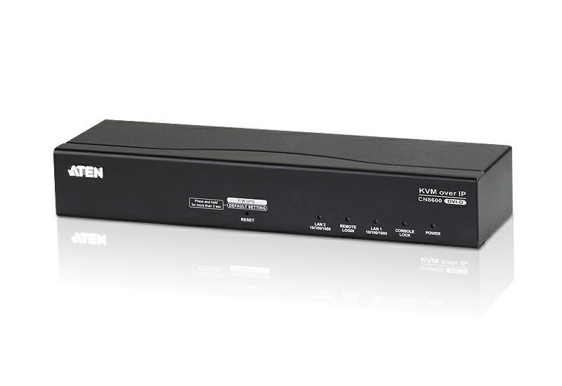 CN8600 1 acesso de partilha local/remota Porta KVM simples DVI através de IP O KVM over IP para DVI CN8600 é um dispositivo over IP de alto custo-benefício que possibilita o acesso remoto de vídeo