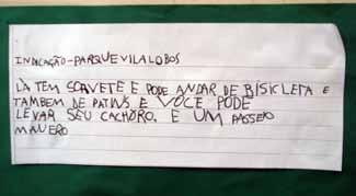 exercitando o papel de escritor com uma finalidade comunicativa real.