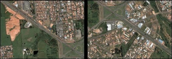 Figura 10 Entorno do Ponto 4 (2006). Figura 11 Entorno do Ponto 4 (2006) Fonte: Google Earth TM mapping service/nasa/terrametrics copyright. Acesso em: ago. de 2012.