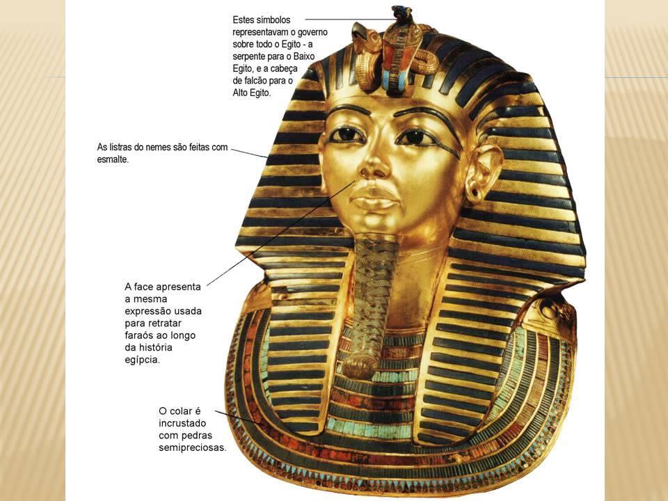 Máscara funerária de Tutankhamon, c. 1400 a.c.