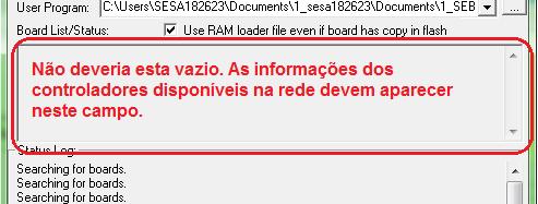 Observação > O nome do equipamento não apareceu, isso é um sinal de pode haver algum tipo de configuração