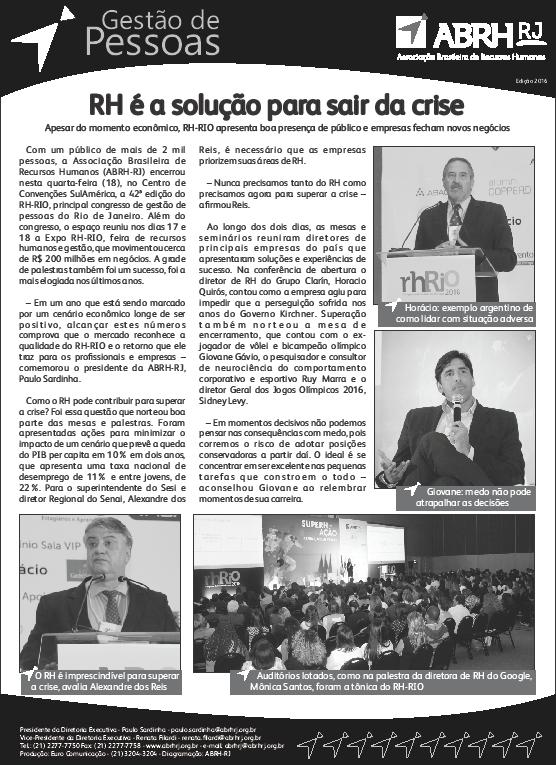 Coluna no caderno Boa Chance Jornal O Globo Espaço no jornal de maior circulação no Estado do