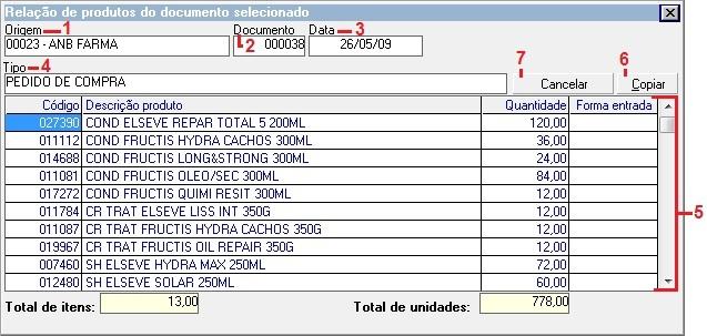 cancelamento pedido de compra? ". Clique no botão Sim (1), conforme a Figura (3) e o pedido de compras será cancelado. Clique no botão Não (2), e o pedido será mantido.