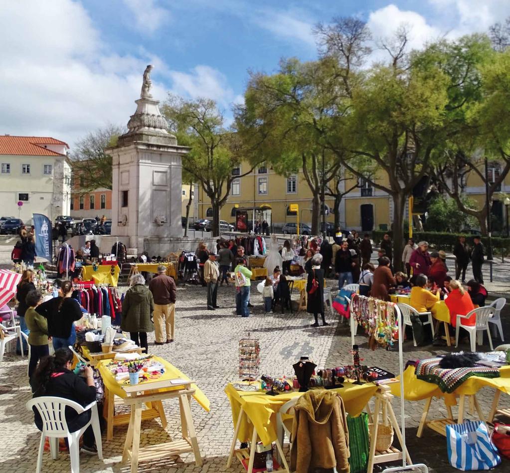 dias de festa entre a Calçada da Pampulha e o Largo de Alcântara.