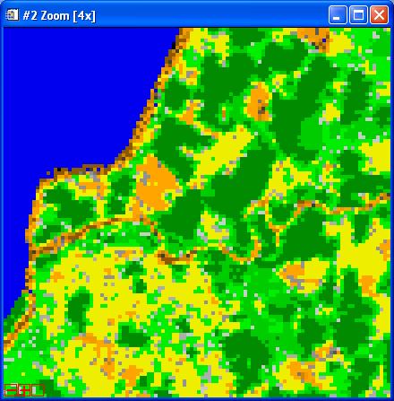 NDVI Maior Composição de mínimo valor (outubro, novembro e