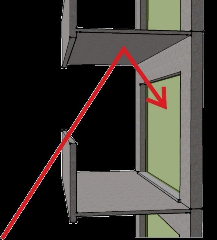 A utilização de materiais com maior absorção sonora no teto das áreas