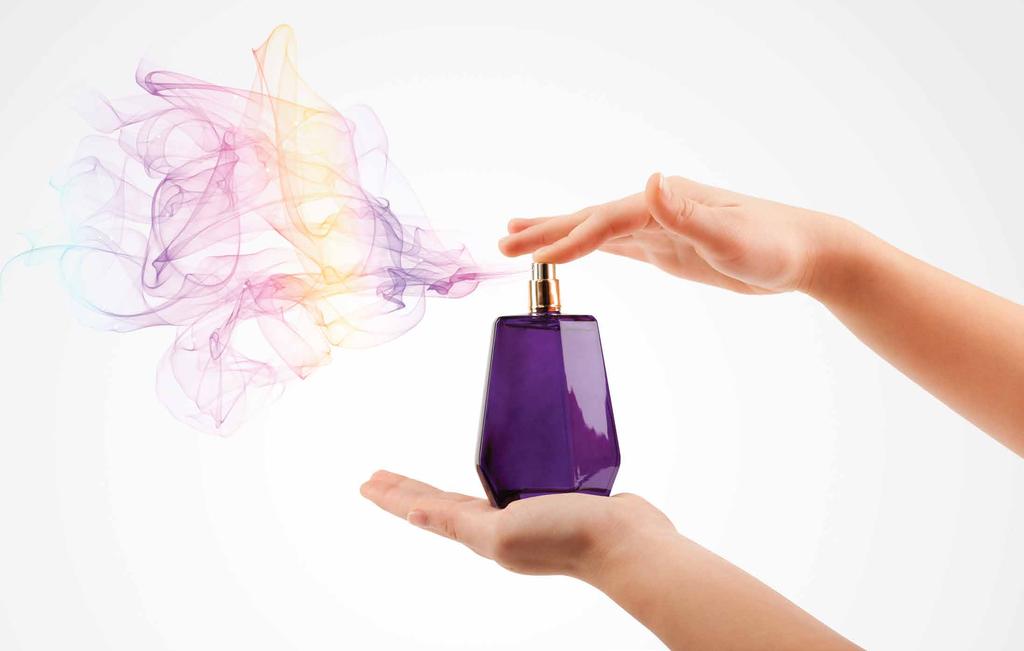 2.6 PERFUME OU COLÔNIA Utilizar os óleos essenciais como perfumes pode fornecer um excelente suporte emocional e físico, além de um aroma delicioso.