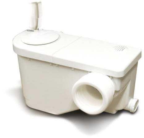 Trituradores sanitários com tomada WC e conexões auxiliares Ø40mm. Saída vertical 32mm, união por colagem. Equipados com válvula antirretorno. Sistema Cassete de fácil mannutenção.
