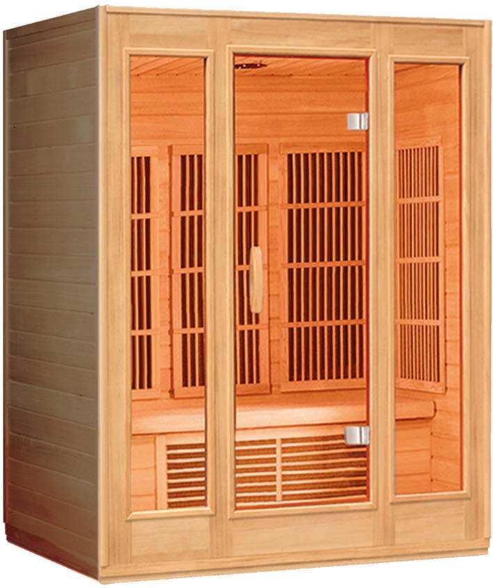 El calor de saunas de infrarrojos penetra a un nivel subcutáneo, de modo más eficiente que una sauna tradicional.