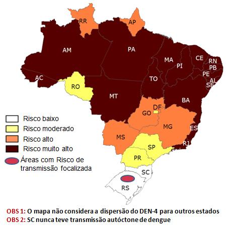 10 Figura 2: Mapa de risco da dengue no Brasil em 2010/2011.