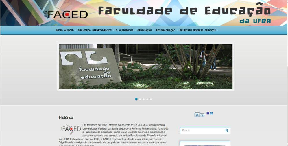 Manual do Site FACED Faculdade de Educação FACED O objetivo deste manual é auxiliar na manutenção do site da FACED.