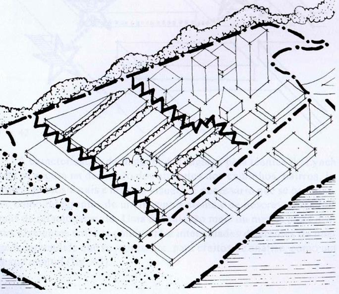 1) Elementos lineares, rupturas entre duas partes do espaço urbano ou fronteiras dos bairros com seu entorno.