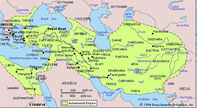 IMPÉRIO PERSA Do séc. VI ao IV a.c.: unificação de todo o Oriente Médio no Império Persa.