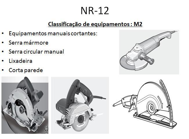 Treinamento NR-12 Classificação de Equipamentos: M2 -