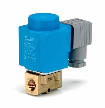 Ficha técnica Válvulas solenoides de 2/2 vias de operação direta tipo A cobre uma ampla linha de válvulas solenoides de 2/2 vias de operação direta para uso universal.