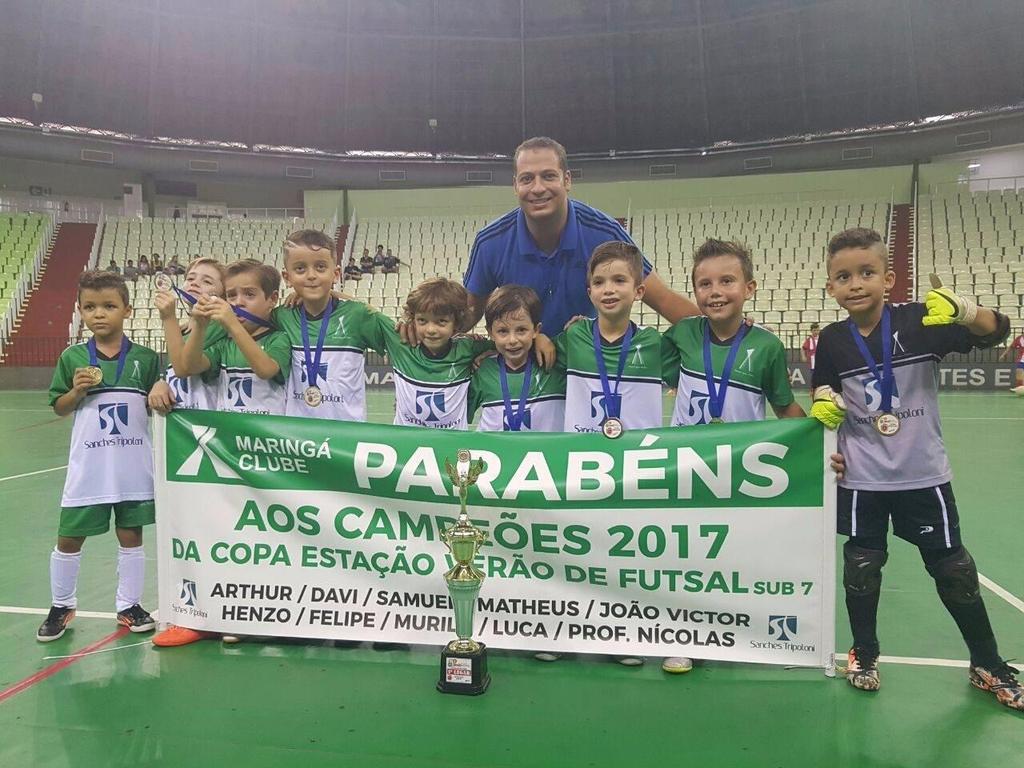 JANEIRO/2017 O projetos das escolinhas de futsal teve início no ano