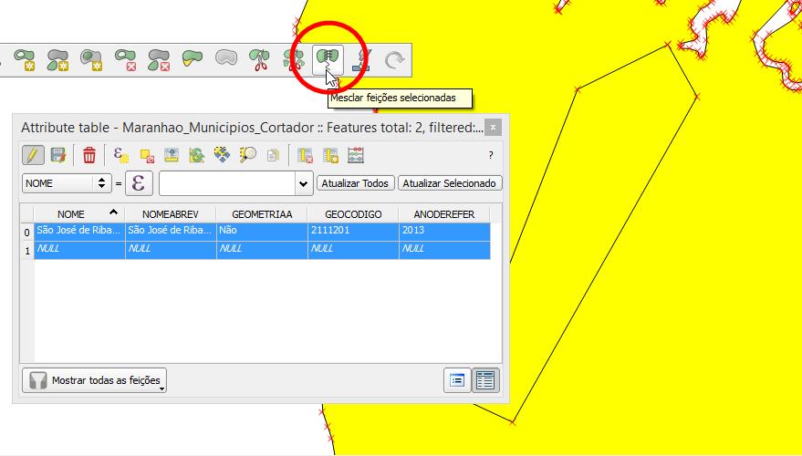 Finalize o desenho com o botão direito do mouse e use novamente a ferramenta Mesclar