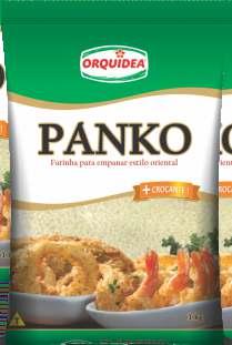 FARINHAS A PANKO é uma farinha pica da culinária oriental, similar a uma farinha de rosca