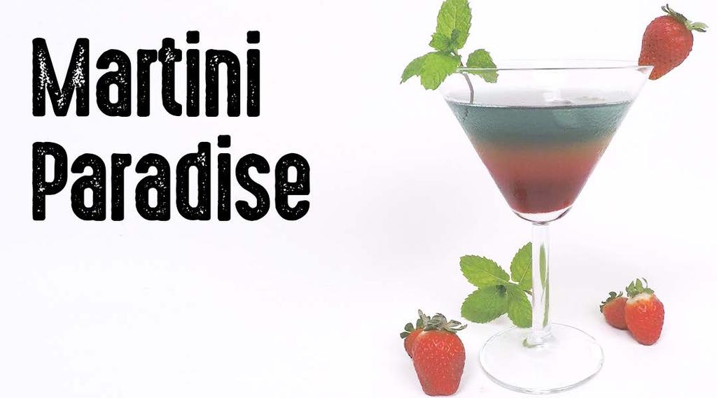 Em uma taça de Martini: Gelo triturado até metade Meia dose de grenadine 1 dose de suco de laranja Meia dose de suco de abacaxi Misturar separado, em um copo