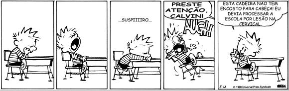 Calvin Calvin e o sono na