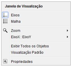 Funções do botão direito do mouse 13 exibir os objetos que estão ocultos. EXIBIR/ ESCONDER RÓTULO Com esta ferramenta, pode-se ocultar os rótulos dos objetos.