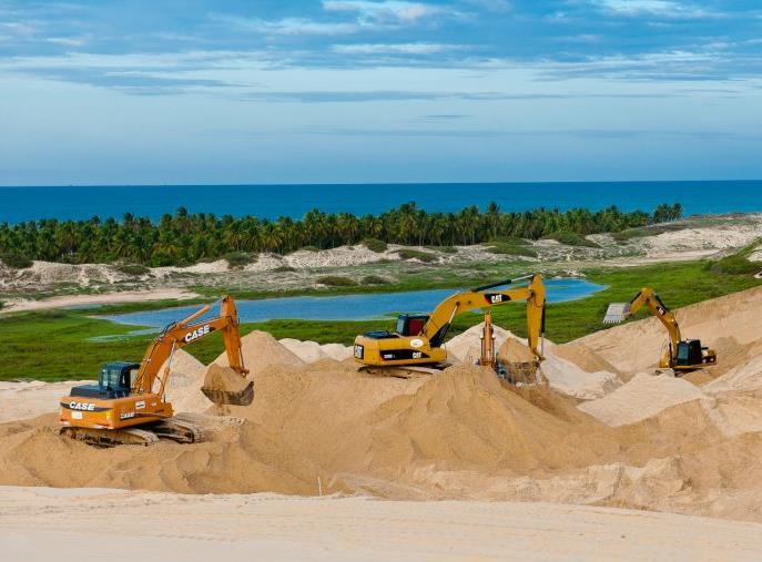 Dunas degradadas em Trairi/CE Moradores do distrito de Flecheiras e arredores realizam protestos diários contrários à